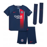 Dětský fotbalový dres Paris Saint-Germain Marquinhos #5 2023-24 Domácí Krátký Rukáv (+ trenýrky)